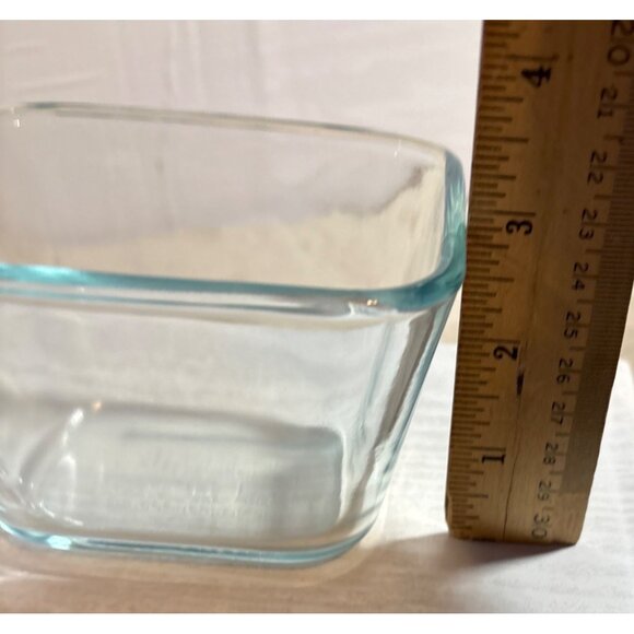 Pyrex Glass Food Storage Container With Red Lid 1.75 Cups 440ml Made In USA Micr - Picture 7 of 7